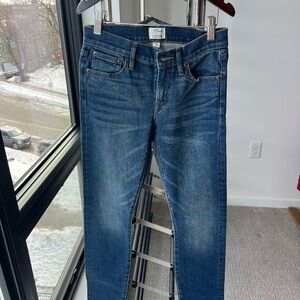 Jcrew selvedge toothpick Jean medium blue 23